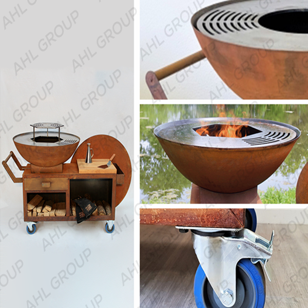 <h3>Corten Steel Barbecue Grills For Cooking Outside Kitchen </h3>
